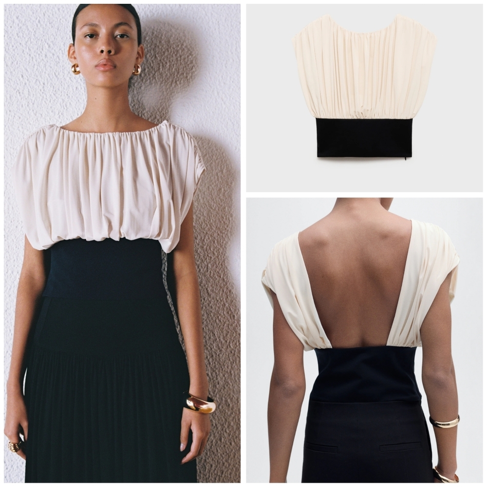 MANGO Open Back Top